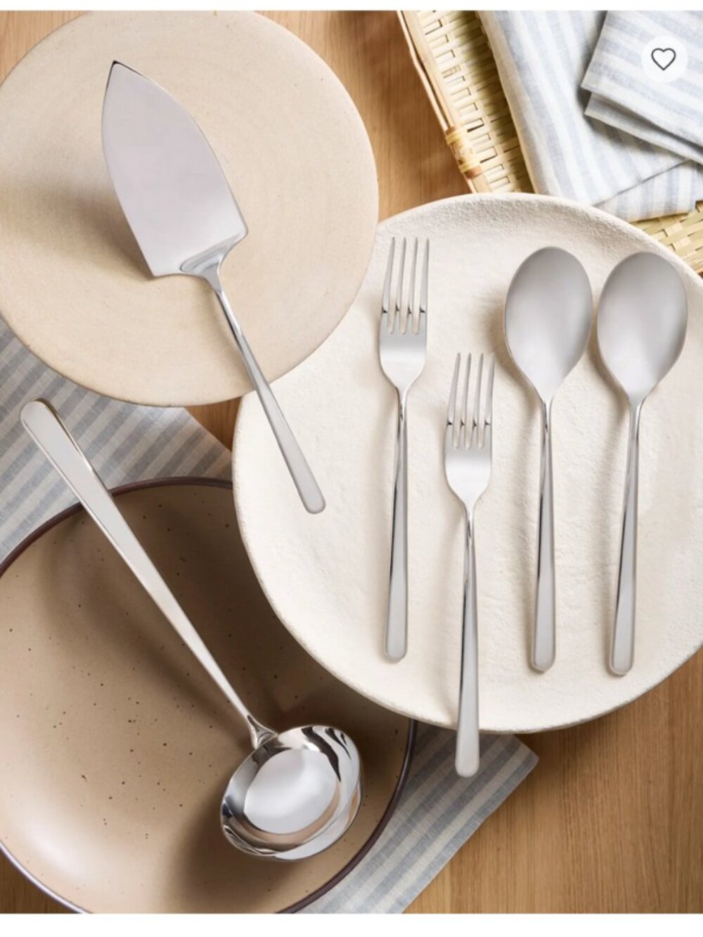New! Quince x Sambonet Gia Minimalist 6 Piece Serving Utensil Set